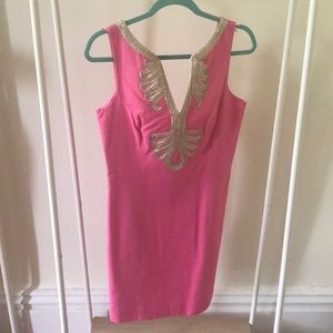 Lilly Pulitzer Pink and Gold Dress!!!